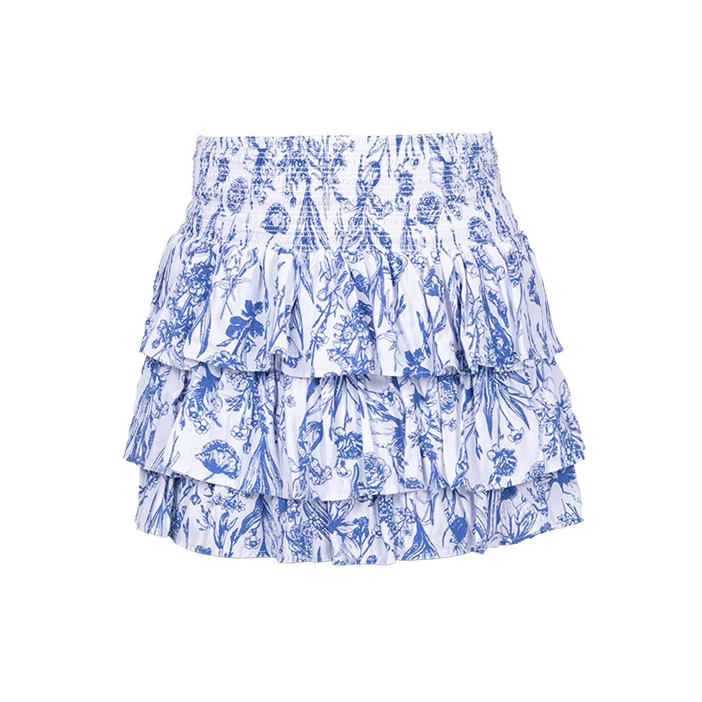 Azure Ruffle Skirt