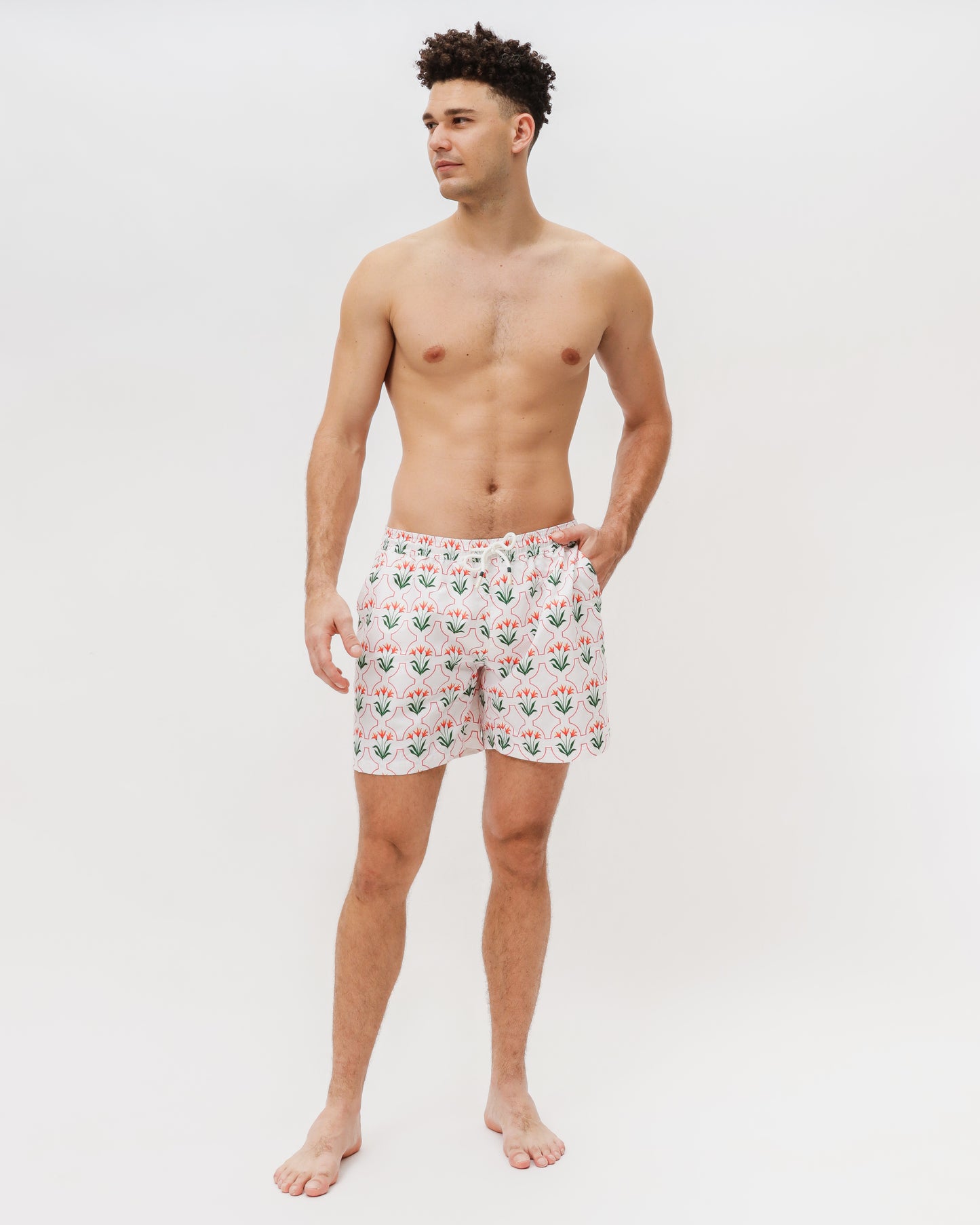 Load image into Gallery viewer, Amalfi Mid-Length Swim Shorts
