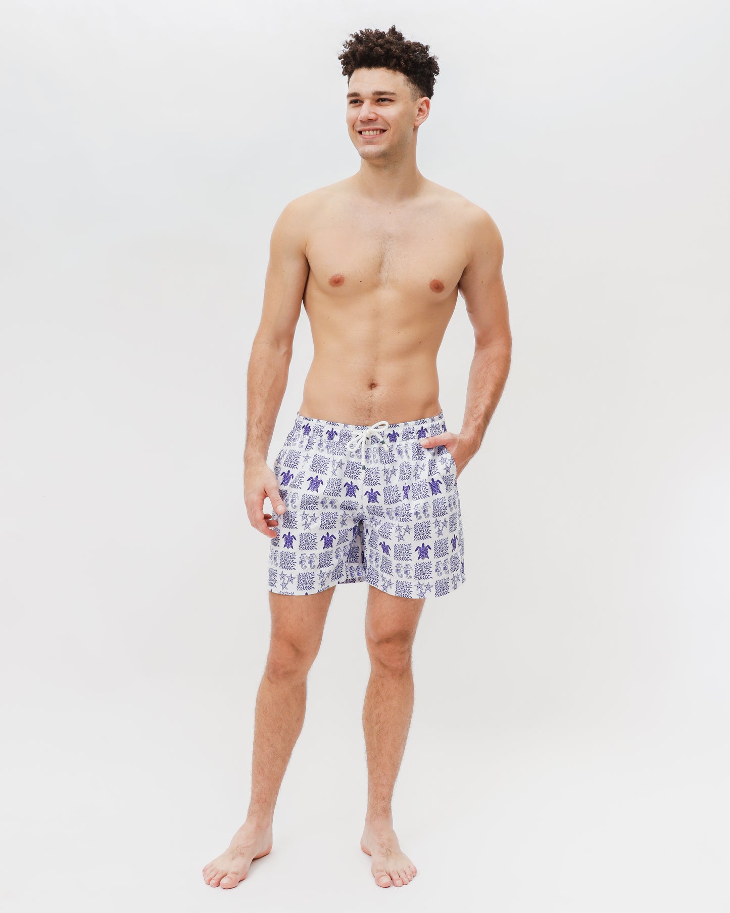 Load image into Gallery viewer, Cyprus Mid-Length Swim Shorts
