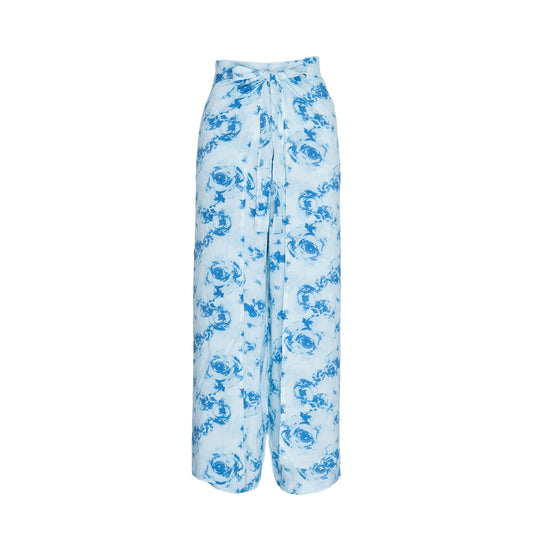 Load image into Gallery viewer, Chroma Blue Sarong Pants
