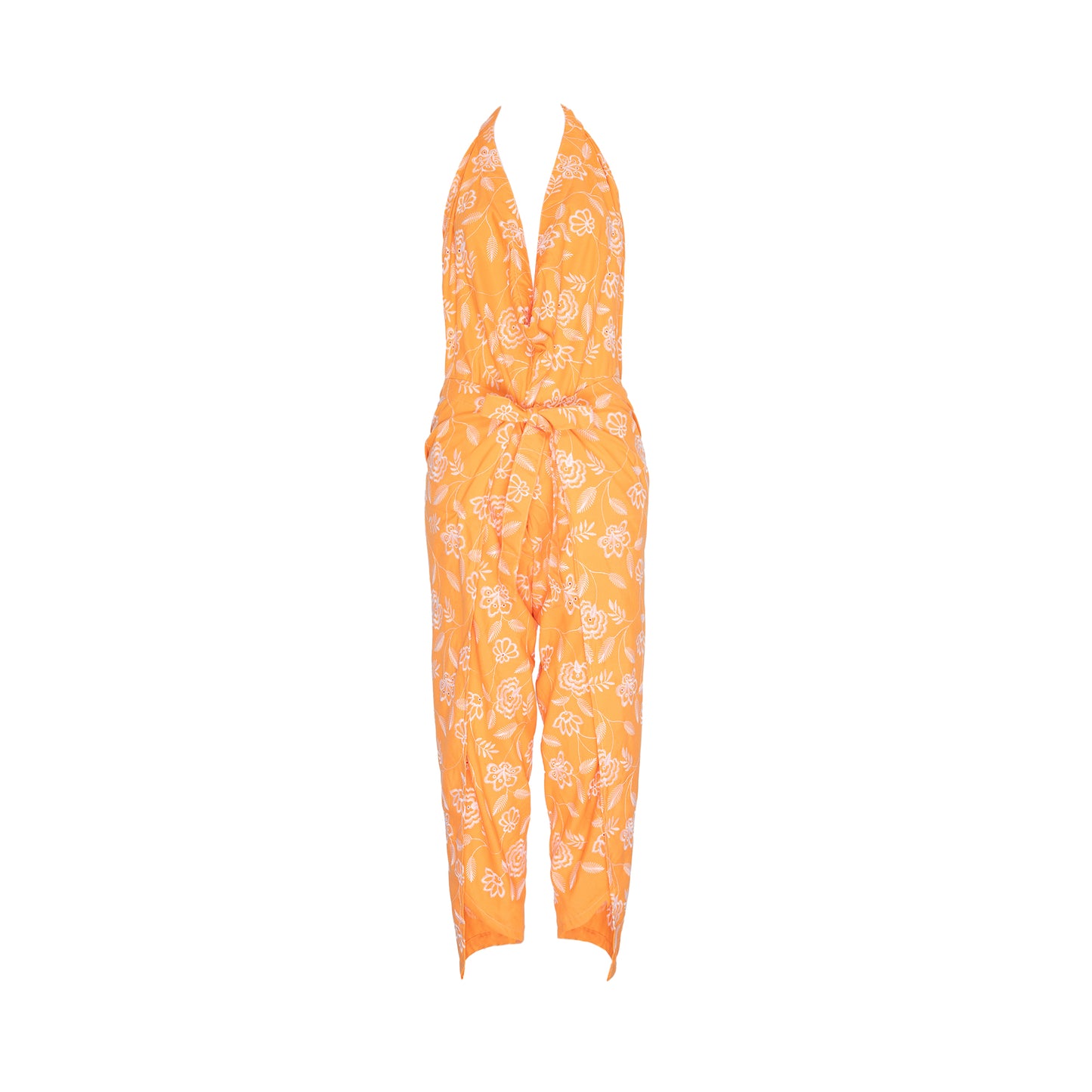 Load image into Gallery viewer, Batik Orange Sarong Pants
