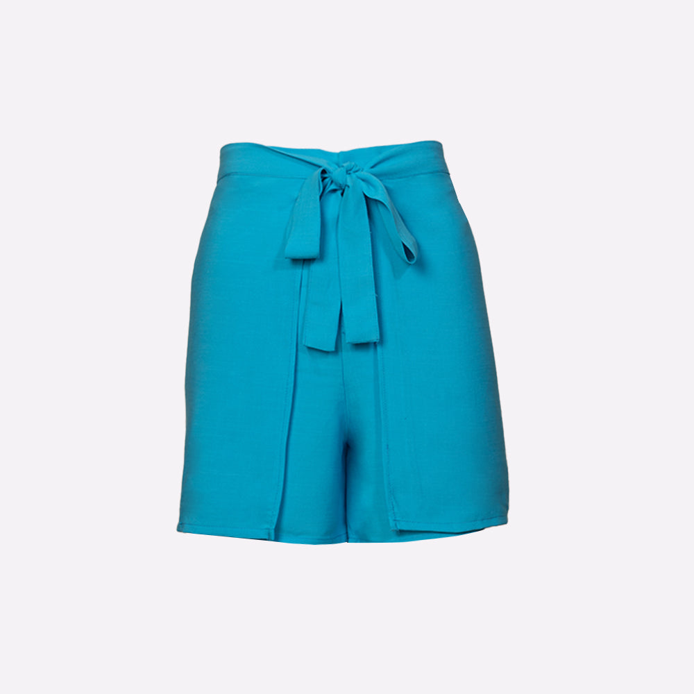 Sarong Shorts (Aqua Blue)