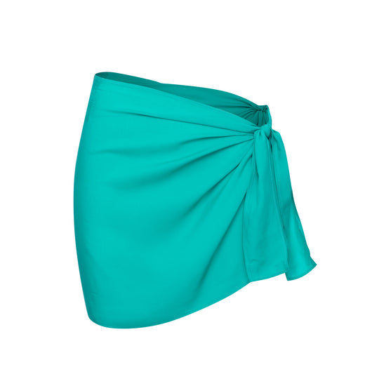 Load image into Gallery viewer, Wrap Skirt (Aqua Green)
