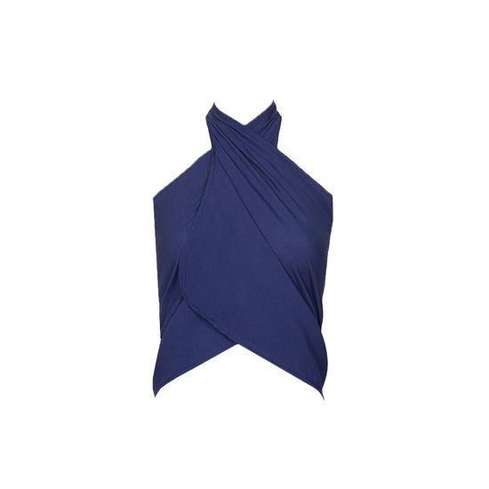 Wrap Skirt (Navy Blue)