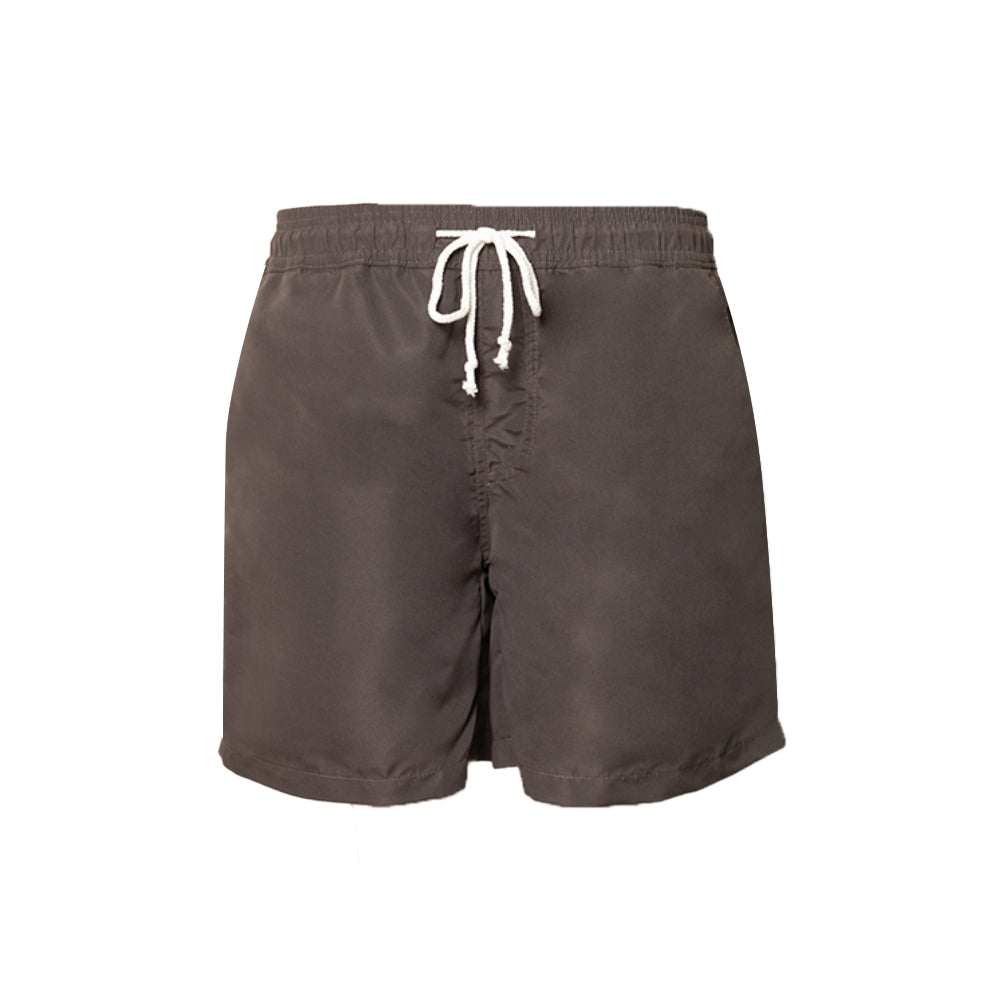 Basic Mid-Length Swim Shorts (Carbon Gray)