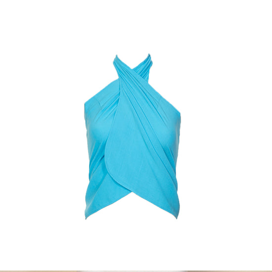 Wrap Skirt (Aqua Blue)