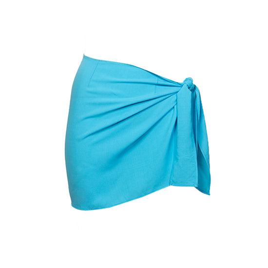 Wrap Skirt (Aqua Blue)