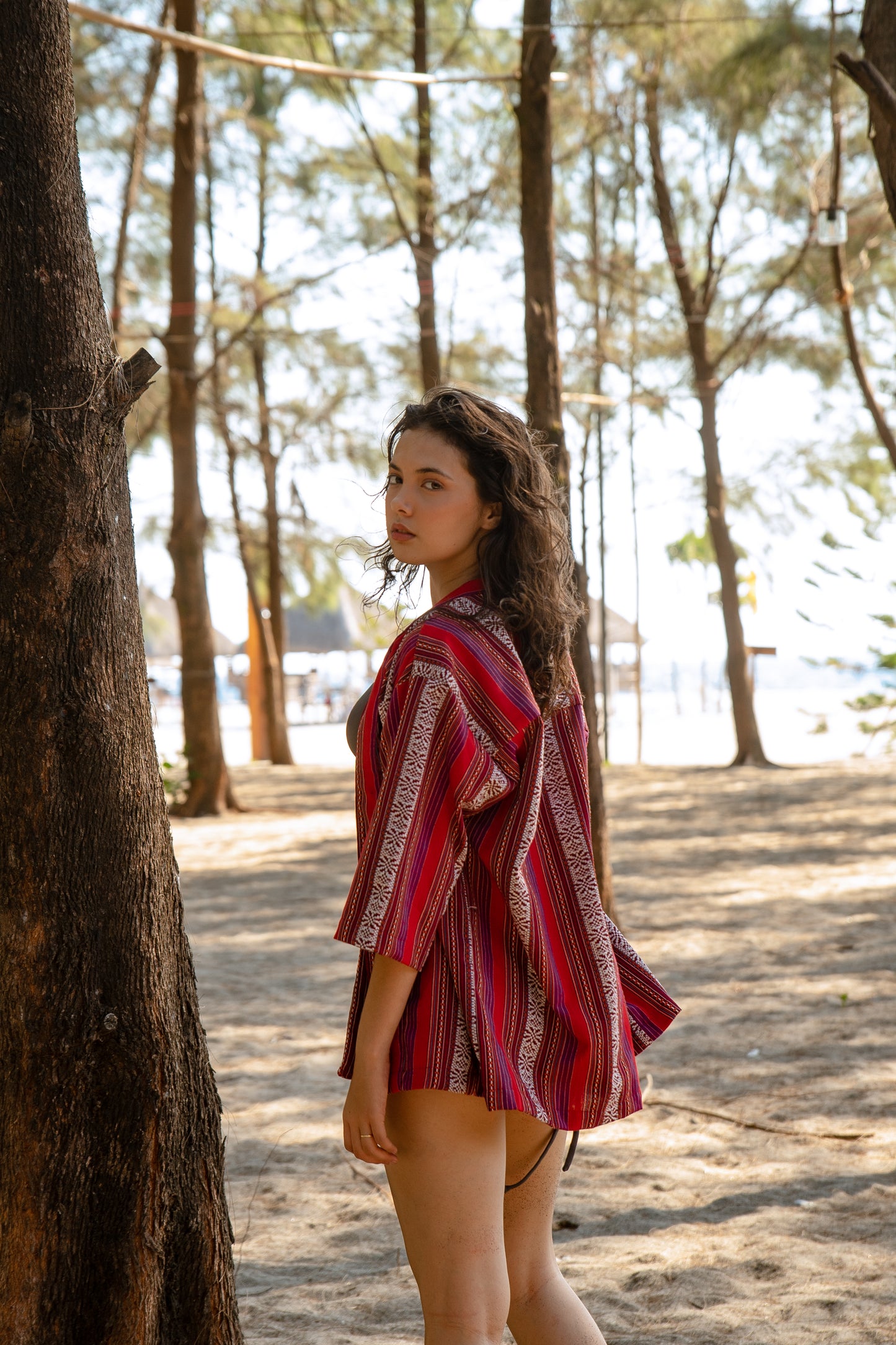 Load image into Gallery viewer, Sang Woven Beach Kimono
