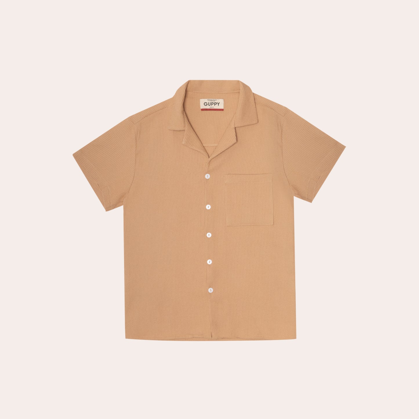 Tan Waffle Polo