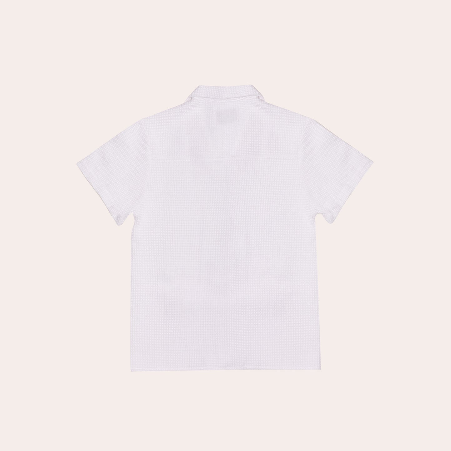 White Waffle Polo