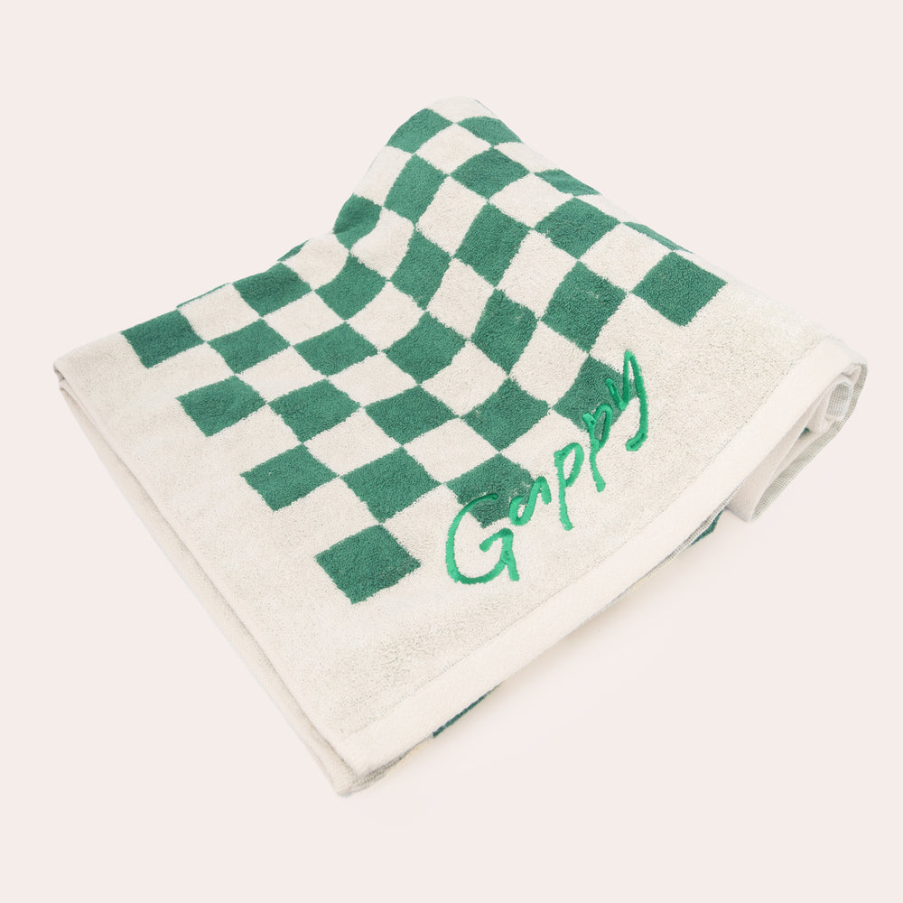 
                      
                        Green Checkered Beach Towel
                      
                    