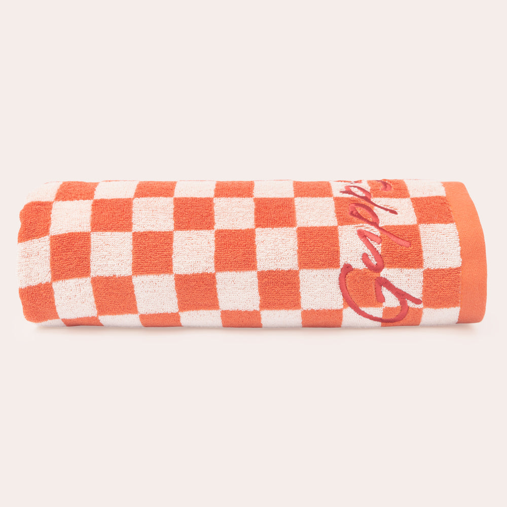 
                      
                        Red Checkered Beach Towel
                      
                    