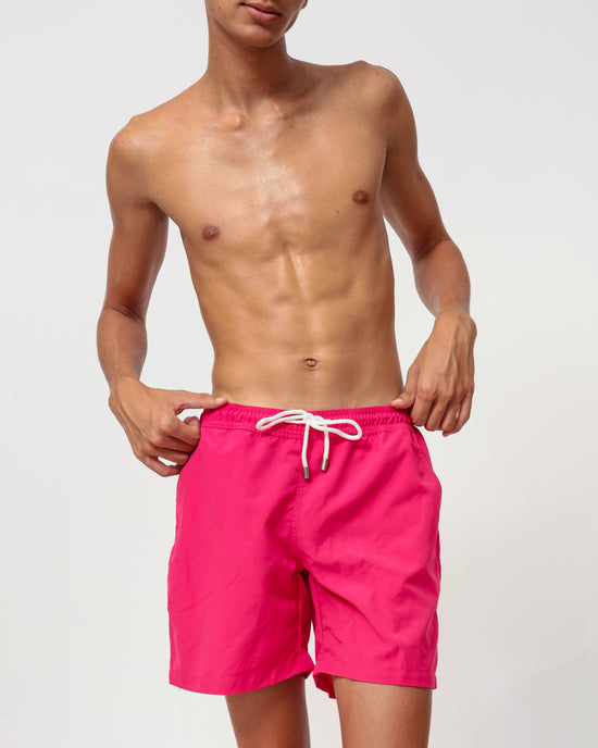 Berry Premium Mid-Length Swim Shorts