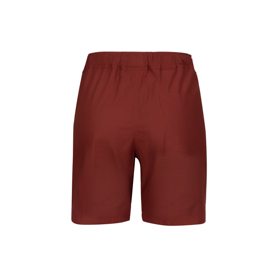 Eco-Linen Lounge Shorts (Maroon)