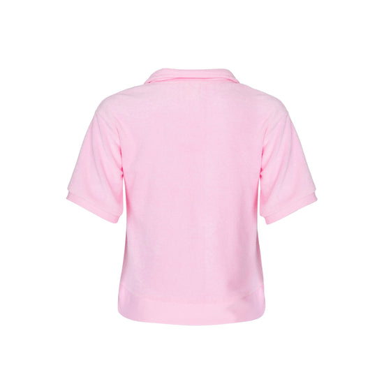 Load image into Gallery viewer, Crush Terry Cropped Polo
