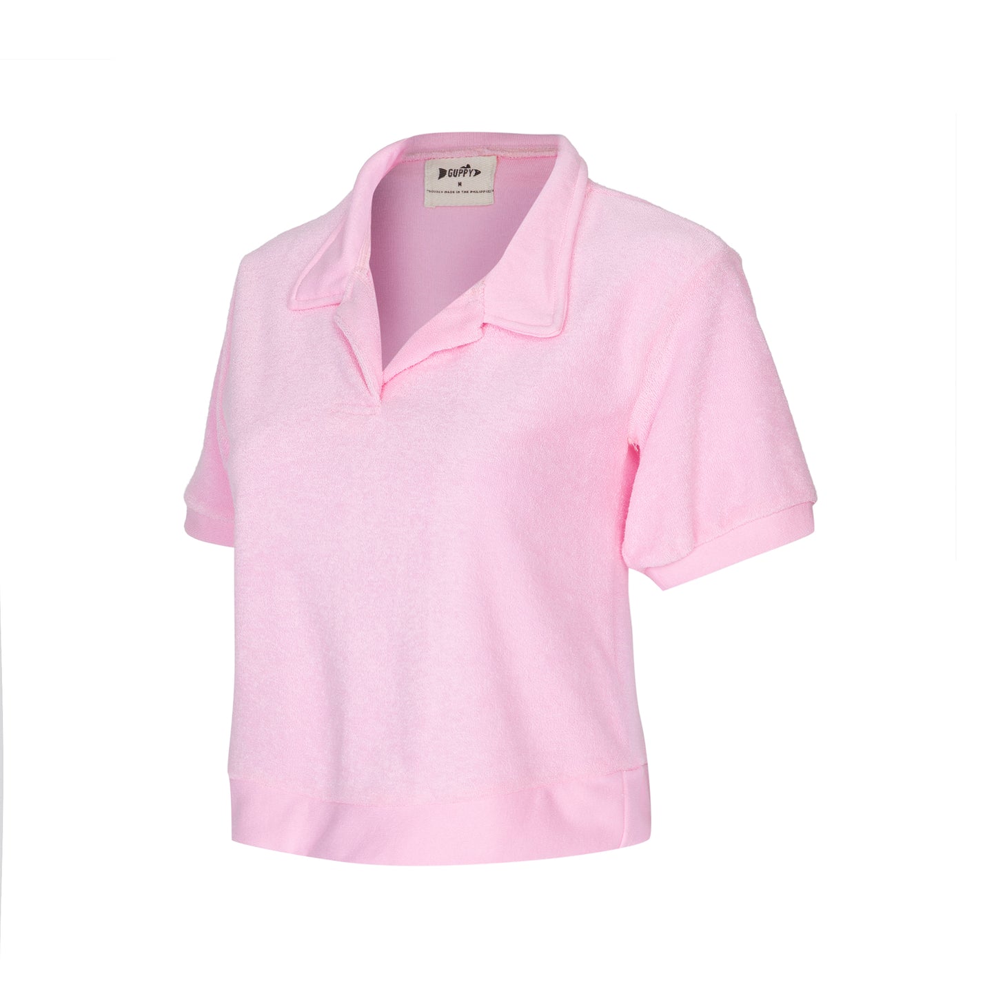 Load image into Gallery viewer, Crush Terry Cropped Polo
