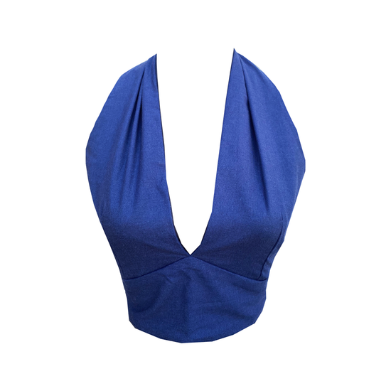 Navy Halter Top