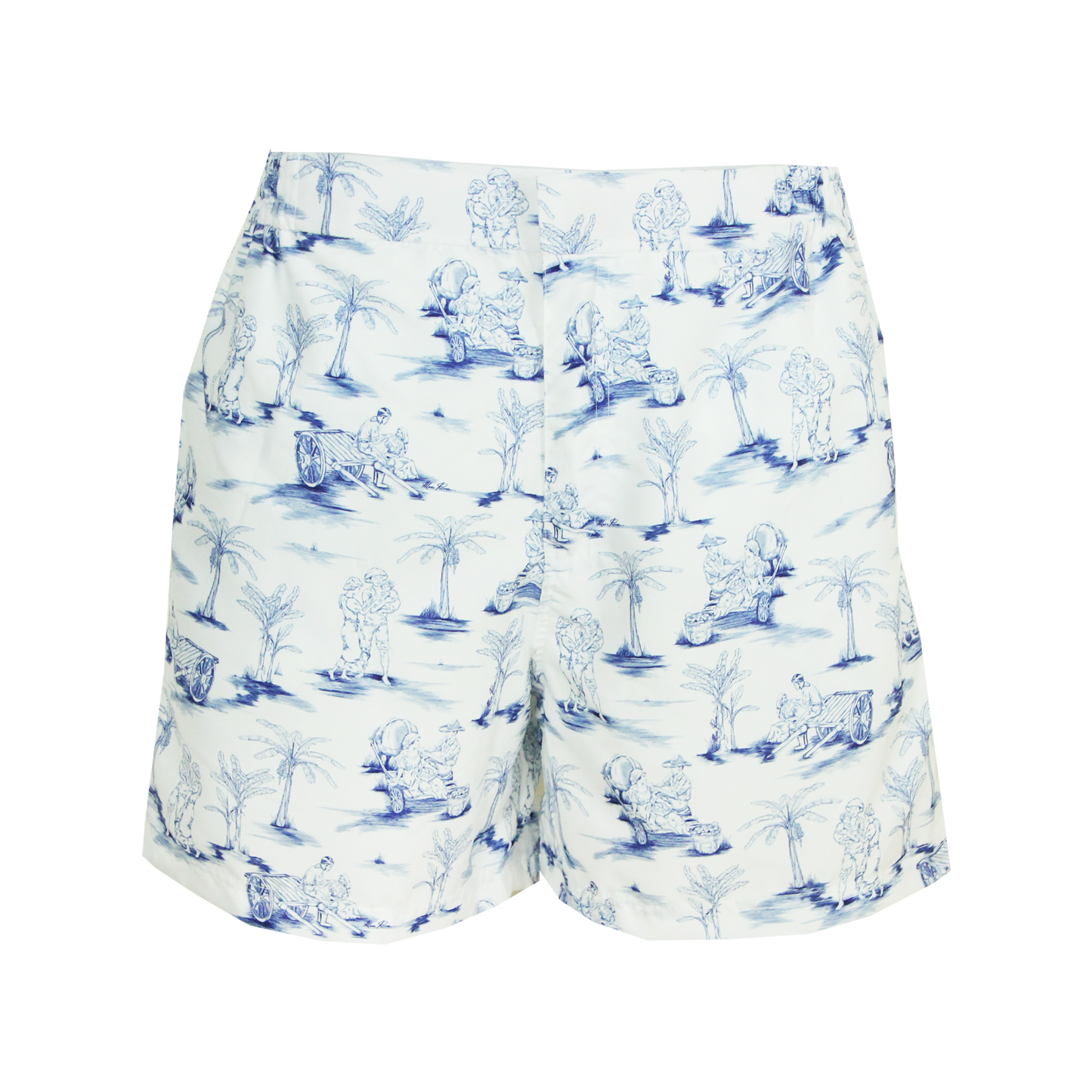Load image into Gallery viewer, Monchet x Guppy Premium Swim Shorts (BLUE)
