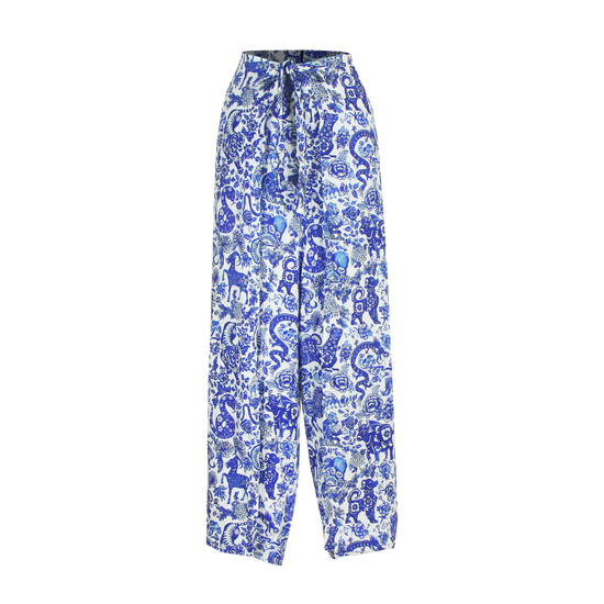 Load image into Gallery viewer, Monchet x Guppy (BLUE) Sarong Pants
