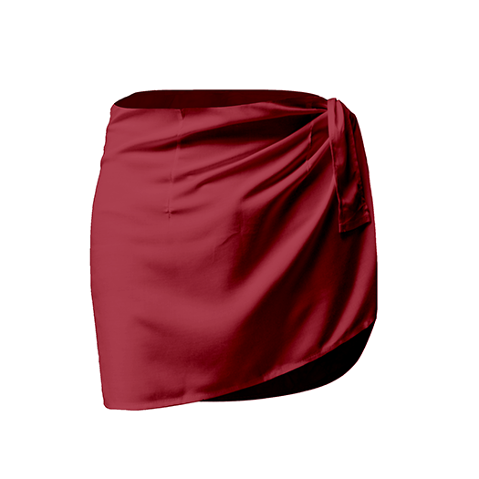 Wrap Skirt (Wine Red)