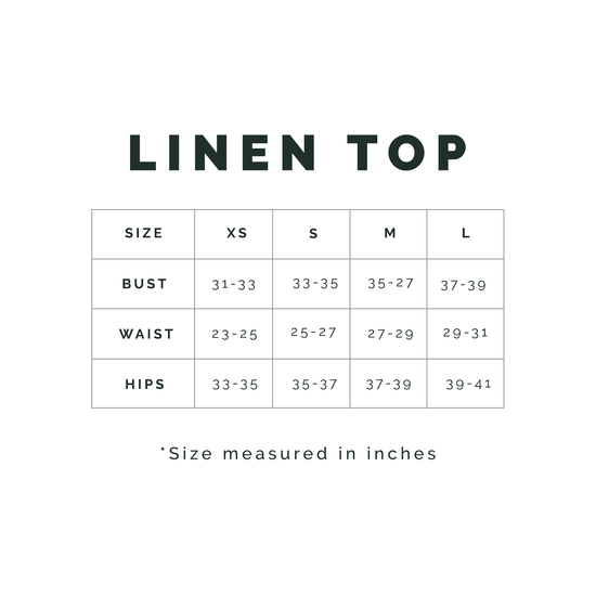 Collared String Linen Top (White)
